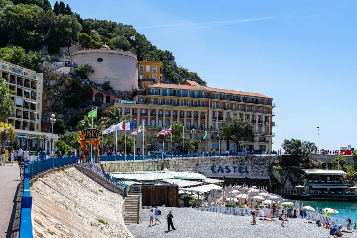 Front de mer et hôtel à Nice, Côte d'Azur